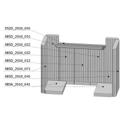 Šamotová komora komplet RIANO N   